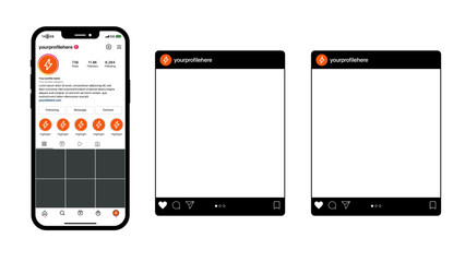 Mockup Social media vertical post stories or reels	