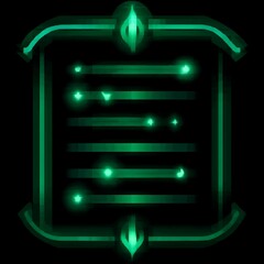 Obraz premium Glowing Interface Design With Lines and Ornaments Depicting Advanced Technology and Futuristic Style.