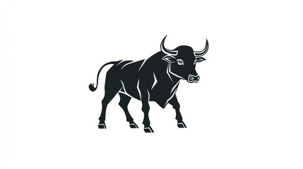 Black Bull Silhouette Graphic (2)