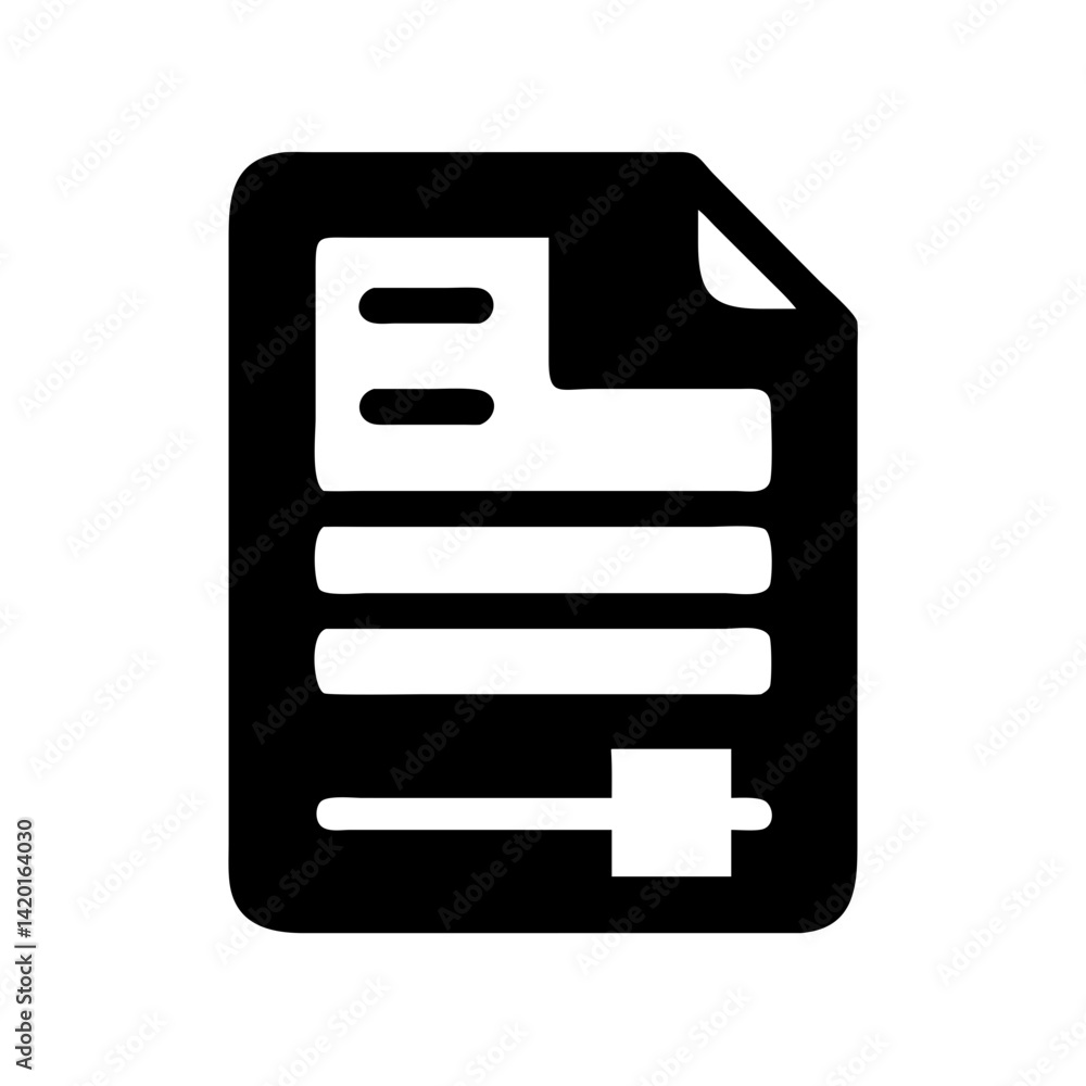 Poster document settings icon vector file adjustment options configuration setup preferences control panel