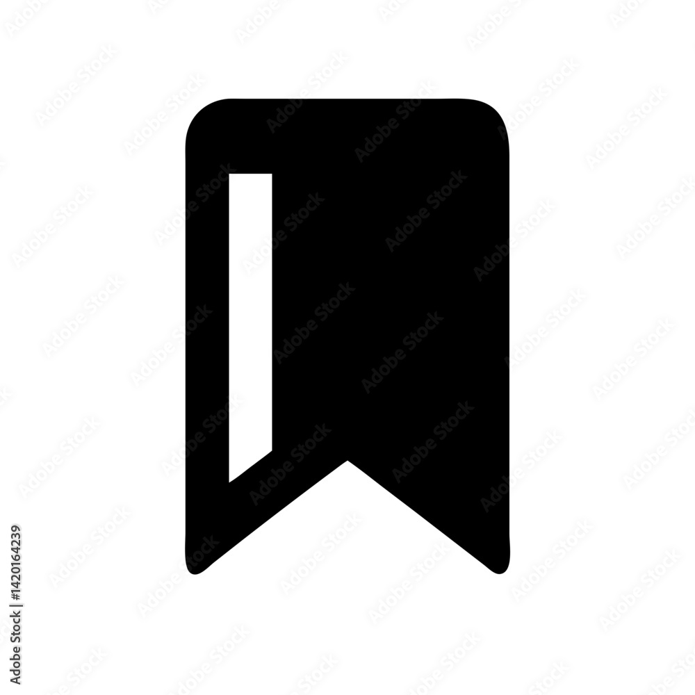 Poster bookmark save icon vector image graphic element ui design favorite ribbon tag mark symbol interface 