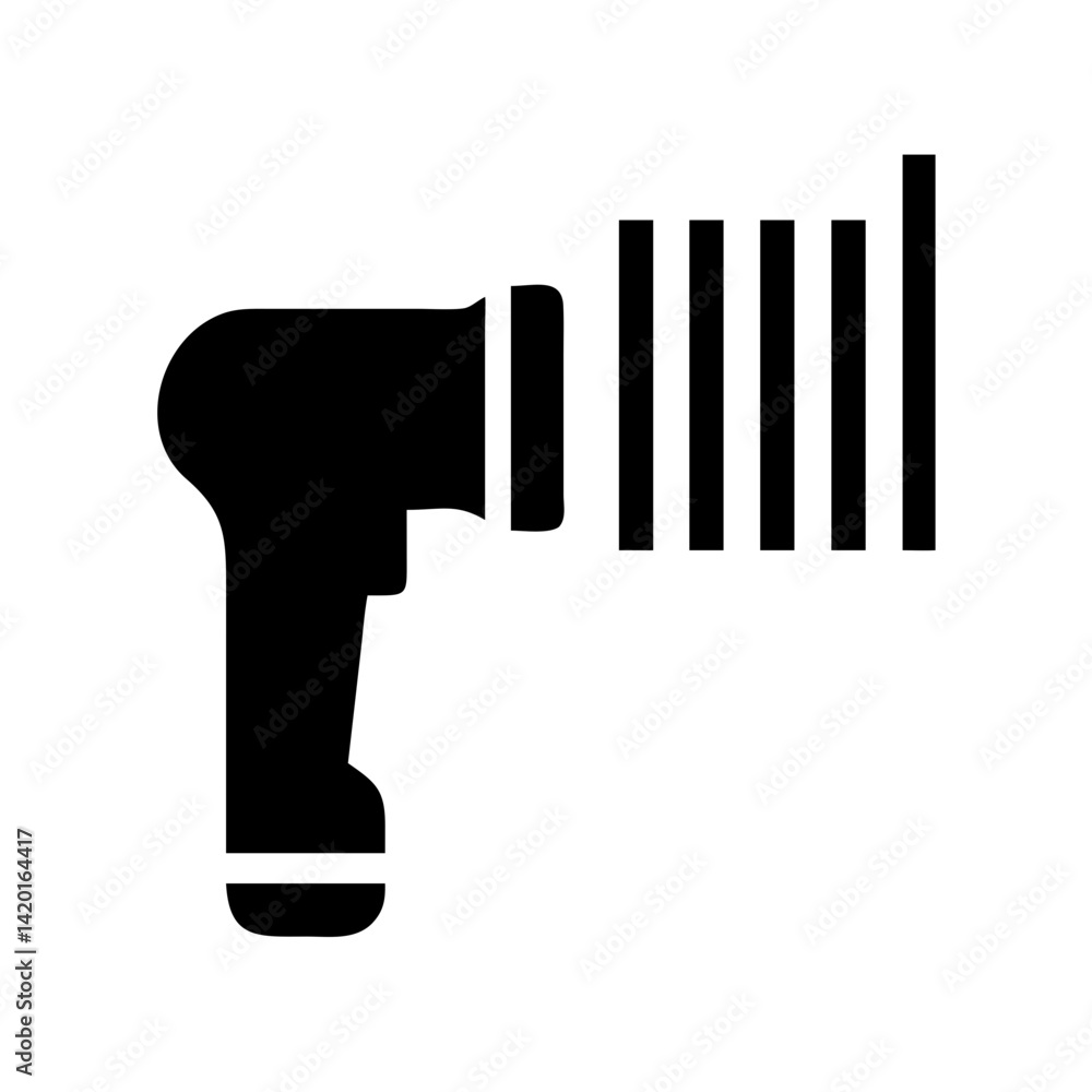 Poster scanning barcode scanner scan barcode reader technology retail product price identification system t