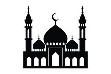Mosque icon vector illustration on white background