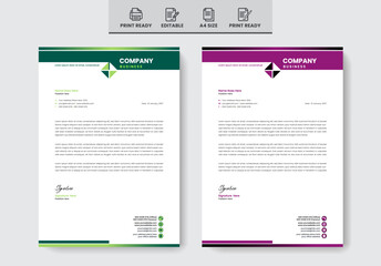 Exclusive Letterhead design template