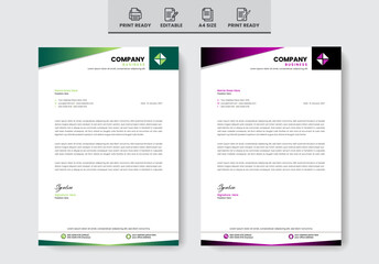 Exclusive Letterhead design template