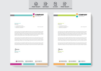 Exclusive Letterhead design template