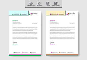 Exclusive Letterhead design template