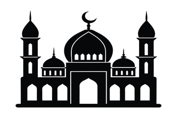 Mosque icon vector illustration on white background