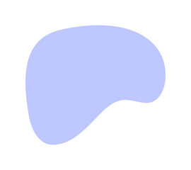 シンプルでおしゃれな薄い紫色の抽象的な形 - 液体シェイプの背景や装飾の素材 - Blob
