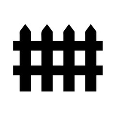 Fototapeta premium Fence design illustration for garden border security and backyard privacy landscaping element vector