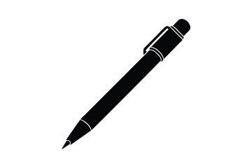 pen silhouette vector illustration isolated on white background