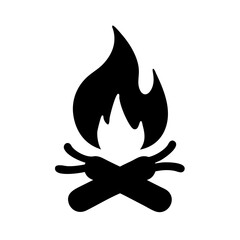 Bonfire camping fire flame heat campfire wood burning warm danger light outdoor silhouette fuel
