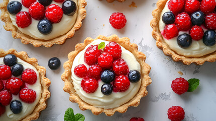 Healthy summer pastry dessert