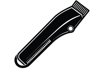 Obraz premium Stylized vector graphic of a hair clipper on a white background