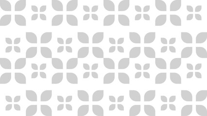 Seamless pattern designed in abstract style and gray color on white background