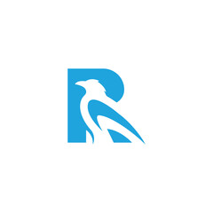 Flat Vector r Logo Design Template