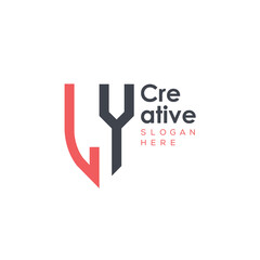 initial monogram letter logo with creative design.