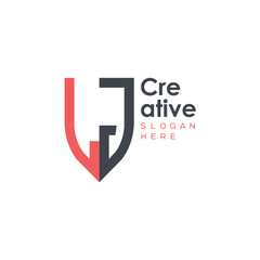 initial monogram letter logo with creative design.