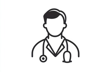 Obraz premium Doctor Profile Icon, Healthcare