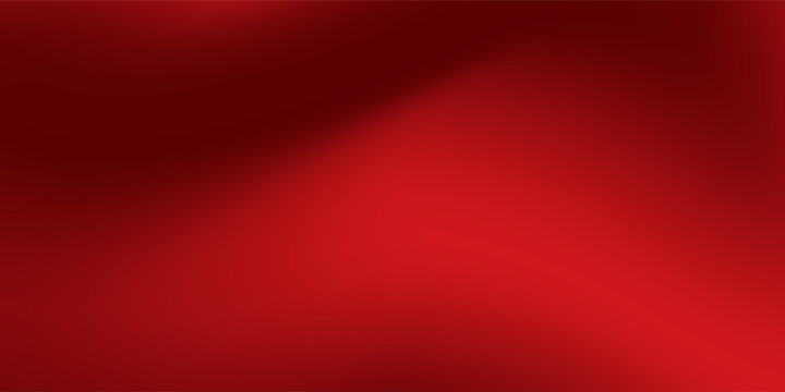 Abstract red gradient background, light and shadow on the backdrop with dimensions, hot tone wall modern