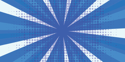  Blue pop art, retro design, mockup, vector illustration, vintage halftone background for your text, vector background eps10