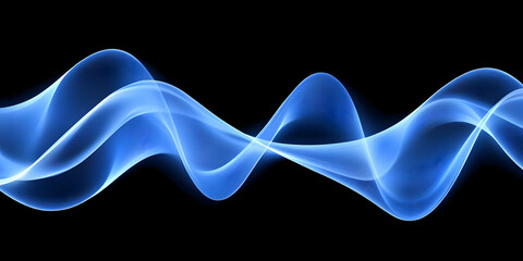 Abstract Blue Waves Flow Dynamically