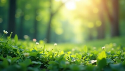 Abstract blurred nature scene, perfect for website backdrop,  trees,  brochure,  wallpaper