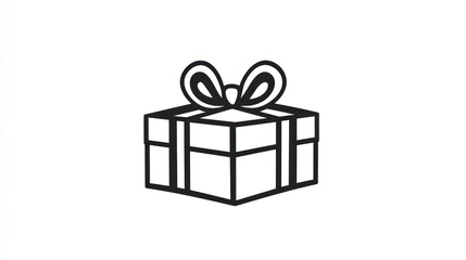 Gift Box Icon Illustration