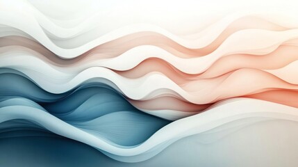 Obraz premium Abstract and flowing gradient waves form a visually appealing composition