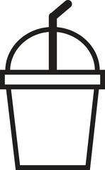 vector illustration of a glass of water