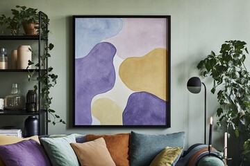 Abstract shapes art print