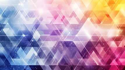 Modern Colorful Abstract Background with Triangles – Vibrant Geometric Design, Dynamic Pattern, and Artistic Graphic Concept
