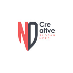 initial monogram letter logo with creative design.