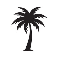 Obraz premium Palm tree silhouette with tropical vibes