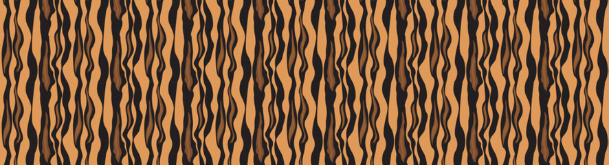 Vector seamless pattern. Repeating graphic texture. Striped minimalistic background. Simple design with ripple.
