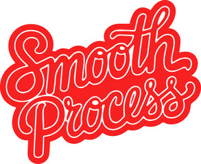 Red Smooth Process Design Logo