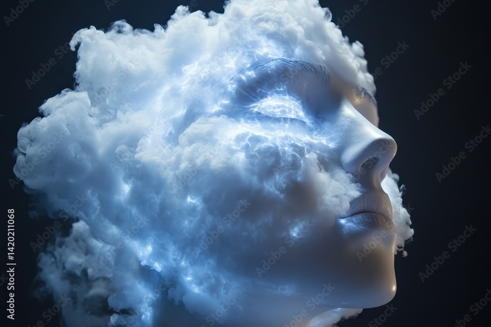 Poster a device that can upload someone's memories and emotions into a cloud, allowing others to experience