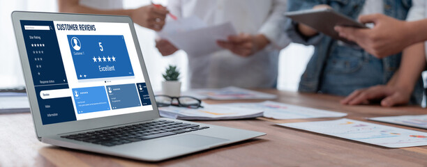 Customer experience and review analysis by brisk computer software for corporate business