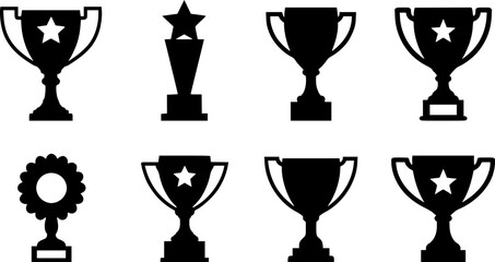 Naklejka premium trophy icon vector 