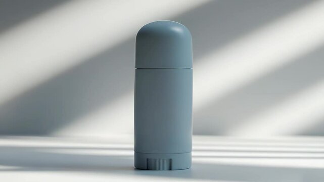 Isolated white backdrop featuring one solid deodorant.