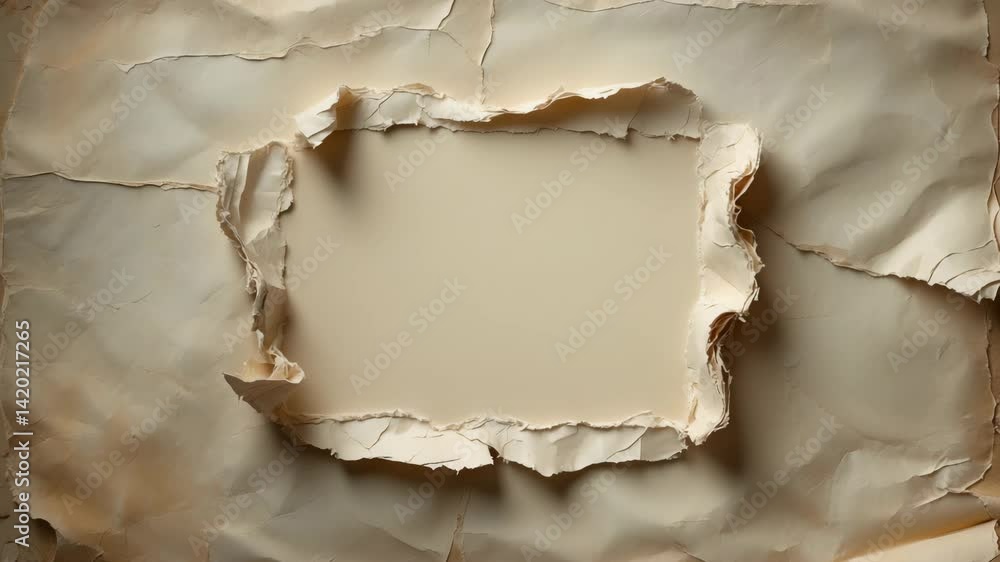 Poster torn paper background for custom text