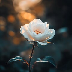 Petal focus orange rose bright room corner high resolution picture