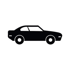Vehicle Silhouette Vector in Black