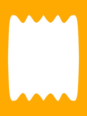 Yellow frame,hand drawn