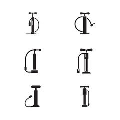 Functional Bicycle Pump Symbols – Vector Art