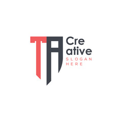 initial monogram letter logo with creative design.