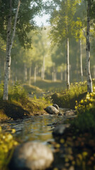 Fototapeta premium autumn in the forest