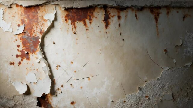 Moisture-related damage on a wall