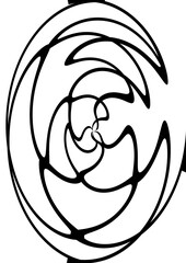 vector illustration of a cartoon face
