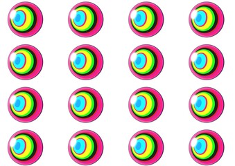 Obraz premium set of colored circles